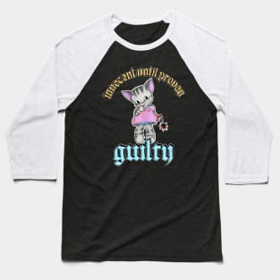 Innocent Cat Baseball T-Shirt